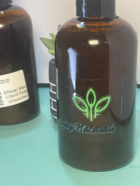African Black Liquid Soap/Unscented