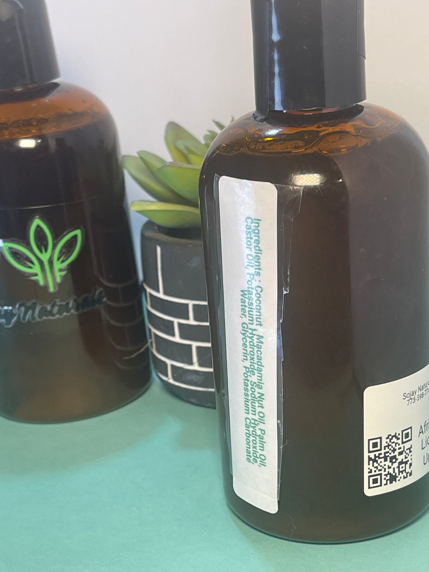 African Black Liquid Soap / Banana Coconut